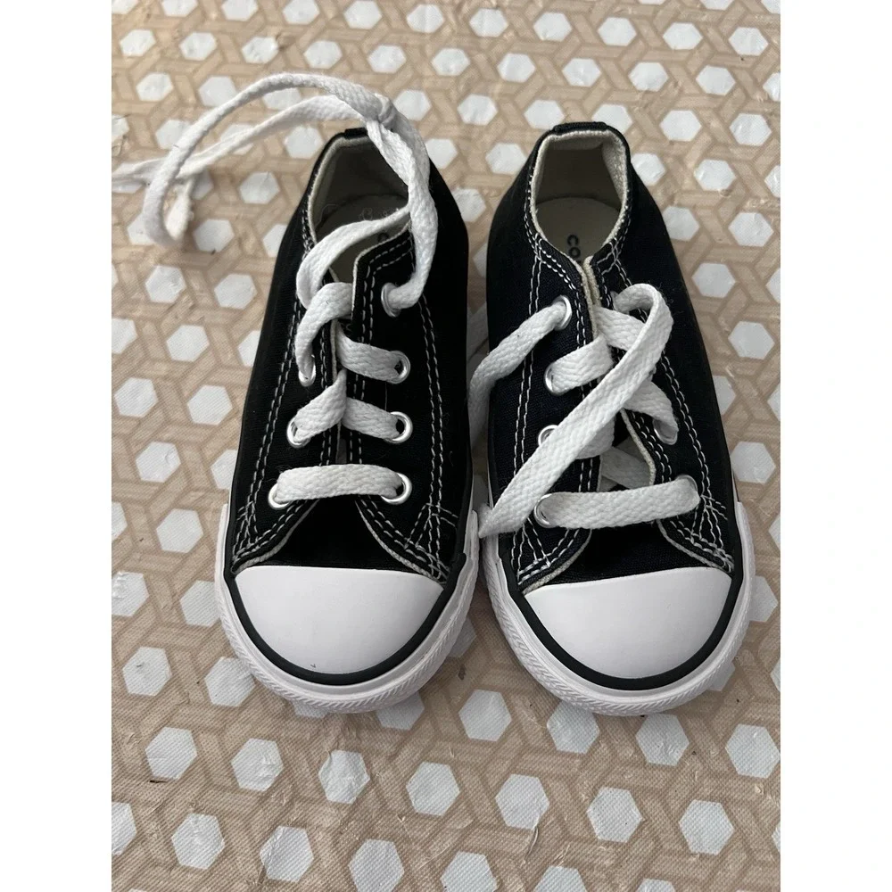 Converse Chuck Taylor Black All Star Toddler Shoes 7J235 US Size 6